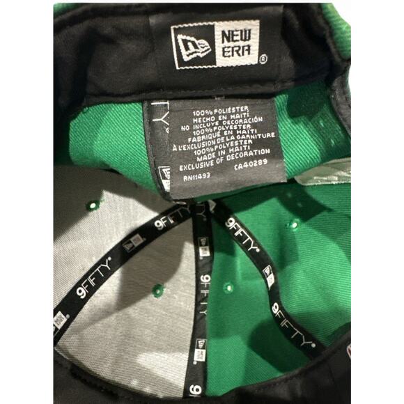 Boston Celtics Snapback Hat x New Era 9FIFTY 2024 NBA Finals Champions Cap Green - Picture 5 of 5